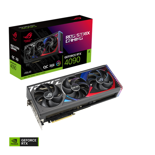 ASUS ROG Strix GeForce RTX 4090 OC Edition 24GB 384Bit GDDR6X DLSS 3 Ekran Kart