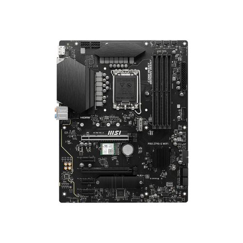 MSI PRO Z790-S WiFi DDR5 6600MHz (OC) PCI-E Gen 5 M.2 USB 3.2 DP HDMI 1x2.5G LAN WiFi 6E ATX Soket 1700
