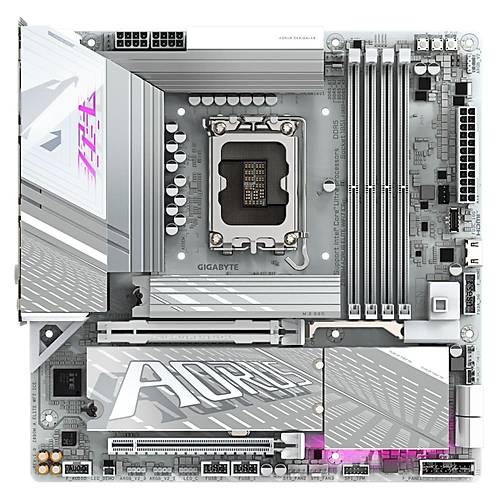 Gigabyte Z890M AORUS ELITE WIFI7 ICE DDR5 9200 MHz (OC) M.2 USB 2.0 USB 3.2 DP USB-C 2.5G LAN Micro-ATX Soket 1851