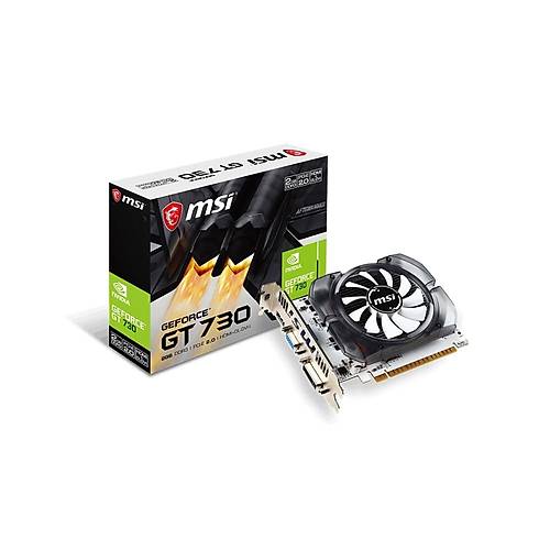 MSI N730 2GD3V3 GT730 2GB DDR3 128Bit DX12 PCIe 3.0 X16 (1xVGA 1xDVI 1xHDMI) Ekran Kart