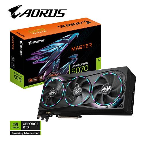 Gigabyte Aorus GeForce RTX 5070 Master 12GB 192bit GDDR7 GV-N5070AORUS M-12GD