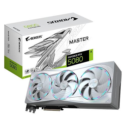 Gigabyte Aorus GeForce RTX 5080 Master ICE 16GB 256bit GDDR7 GV-N5080AORUSM ICE-16GD