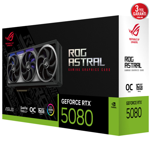 ASUS ROG Astral GeForce RTX 5080 16GB GDDR7 OC Edition Ekran Kart�