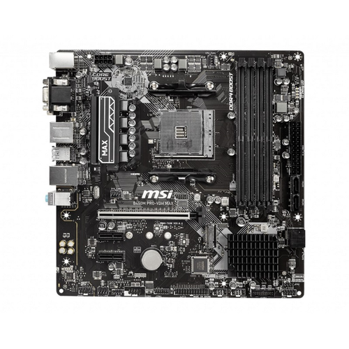 MSI B450M PRO-VDH MAX DDR4 3866MHz (OC) 4xDIMM DVI HDMI VGA GLAN M.2 USB 3.2 mATX AM4