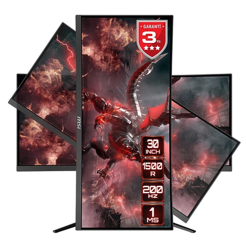 MSI Optix MAG301CR2 29.5 2560x1080 200Hz Hdm Dp 1ms VA Curved Gaming Monitr