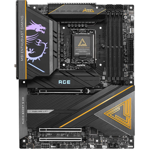 MSI MEG Z890 ACE DDR5 9200MHz (OC) USB 20Gbps 5xM.2 Thunderbolt 4 HDMI DP 10G LAN WiFi 7 ATX Soket 1851