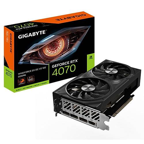 Gigabyte GeForce RTX 4070 Windforce 2x OC V2 12G 12GB 192Bit GV-N4070WF2OCV2-12GD