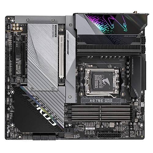 Gigabyte X670E AORUS MASTER 1.1 Wi-Fi DDR5 8000 MHz (OC) PCI-E Gen4 M.2 USB 3.2 DP HDMI 2.5G LAN Wi-Fi 6E E-ATX AM5