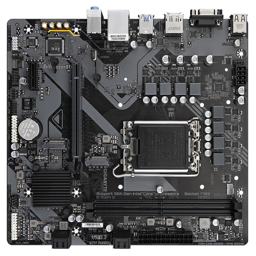 Gigabyte B760M E DDR5 7200 MHz (OC) 2xM.2 1G LAN Micro-ATX Soket 1700