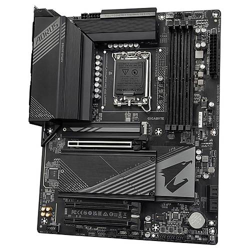 Gigabyte B760 AORUS ELITE AX Wi-Fi DDR5 7800 MHz (OC) PCI-E Gen4 M.2 USB 3.2 DP HDMI 2.5G LAN Wi-Fi 6E ATX Soket 1700