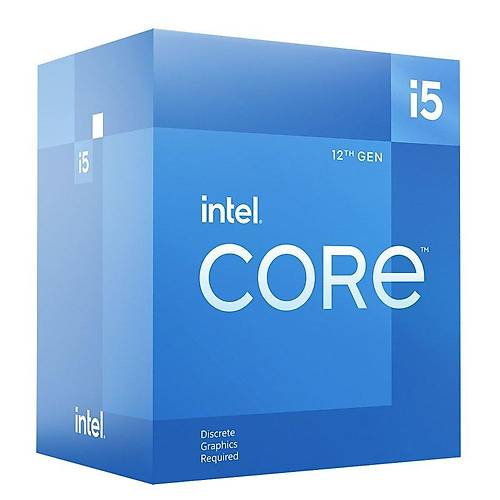 Intel Core i5 12400F Soket 1700 2.5GHz 18MB Cache İşlemci Fanlı Kutulu