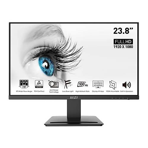 MSI PRO MP243X 23.8 1920x1080 100Hz 1ms (MPRT) HDMI DP IPS Monitr