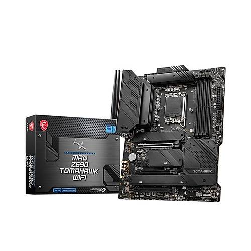 MSI MAG Z690 TOMAHAWK WiFi DDR5 6400MHz (OC) PCI-E Gen 5 M.2 USB 3.2 1x 2.5G LAN WiFi 6 ATX Soket 1700