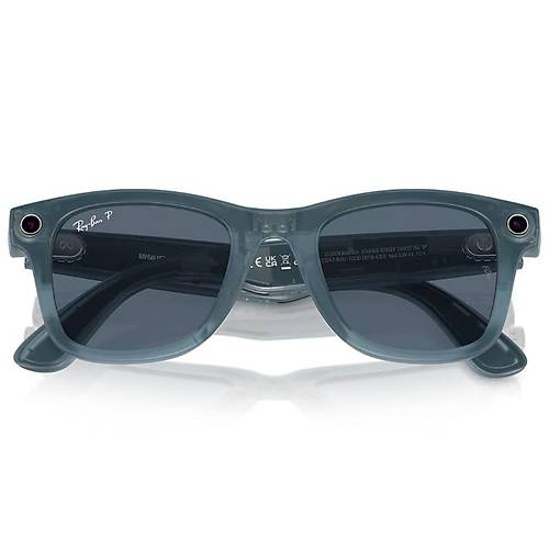 Ray-Ban Meta Wayfarer Akll Gzlk Mat Mavi Polarize Mavi