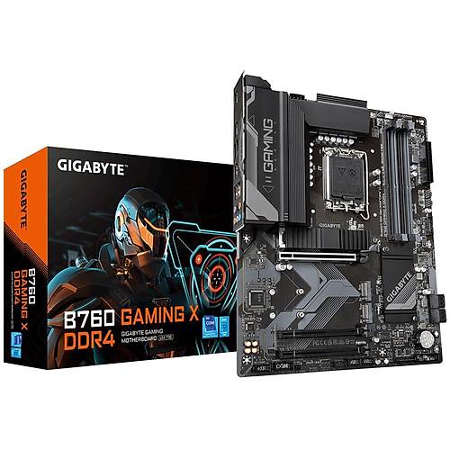 Gigabyte B760 GAMING X DDR5 7600 MHz (OC) PCI-E Gen4 M.2 USB 3.2 DP HDMI 2.5G LAN ATX Soket 1700