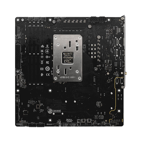 MSI B650M PROJECT ZERO DDR5 7600MHz (OC) HDMI DP M.2 USB 3.2 2.5G LAN WiFi 6E mATX AM5