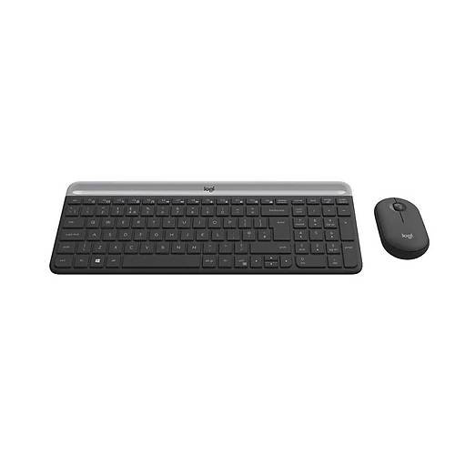 Logitech MK470 nce Kablosuz Klavye Mouse Set Siyah 920-009435