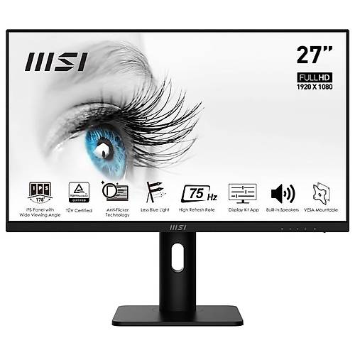 MSI PRO MP273P 27 1920x1080 75Hz 5ms HDMI DP IPS Monitr