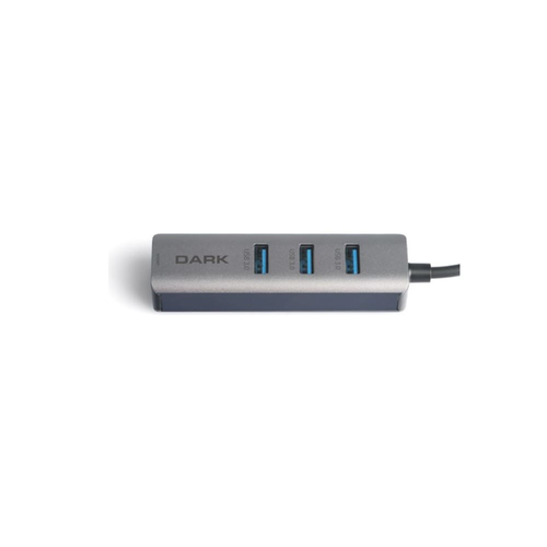Dark USB Type-C Ethernet ve USB 3.0 �oklay�c� Adapt�r