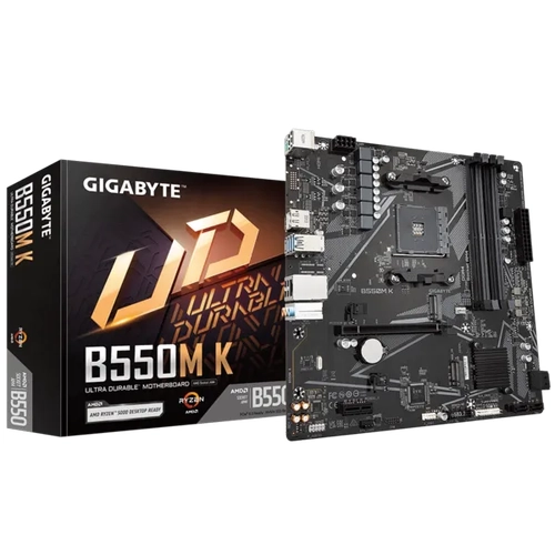 Gigabyte B550M-K DDR4 4733 MHz (OC) M.2 DP HDMI 1G LAN Micro-ATX Soket AM5