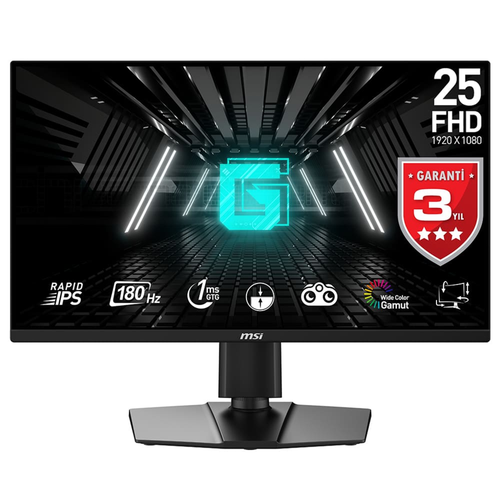 MSI G255PF E2 24.5 1920x1080 180Hz 1ms HDMI DP Pivot IPS Gaming Monit�r