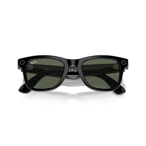Ray-Ban Meta Wayfarer Ak�ll� G�zl�k Parlak Siyah G15 Ye�il RW4008