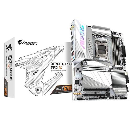 Gigabyte X670E AORUS PRO X Wi-Fi DDR5 8000 MHz (OC) PCI-E Gen3 M.2 USB 3.2 DP HDMI 2.5G LAN Wi-Fi 7 ATX AM5