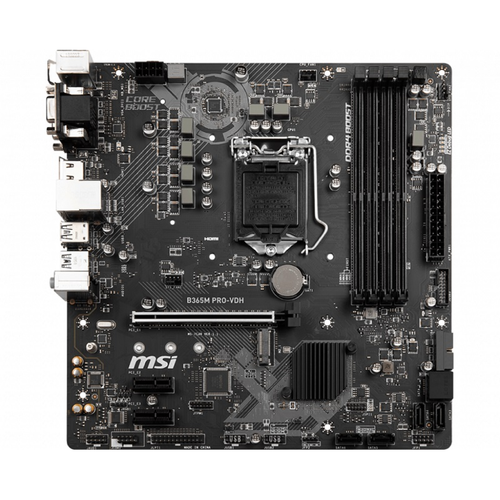 MSI B365M PRO-VDH DDR4 2666MHz DVI VGA HDMI M.2 USB 3.1 COM LPT mATX Win7 Win10 Soket 1151