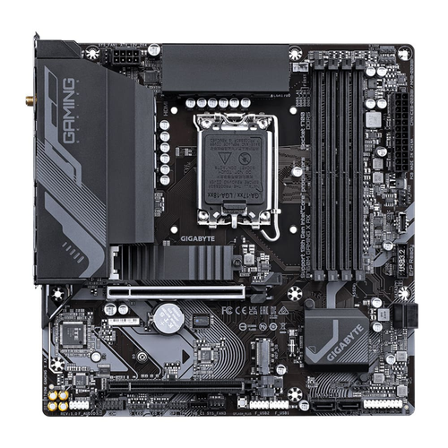 Gigabyte B760M GAMING X AX 1.1 Wi-Fi DDR5 7600 MHz (OC) PCI-E Gen4 M.2 USB 3.2 DP HDMI 2.5G LAN Wi-Fi 6E mATX Soket 1700