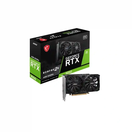 MSI GeForce RTX 3050 Ventus 2X 6G OC 6GB 96Bit GDDR6 DX12 PCIe 4.0 X8 (1xDP 2xHDMI) Ekran Kartı