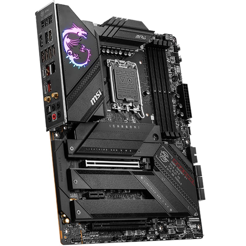MSI MPG Z790 CARBON WiFi DDR5 7600MHz (OC) PCI-E Gen 5 M.2 USB 3.2 HDMI 1x2.5G LAN WiFi 6E ATX Soket 1700