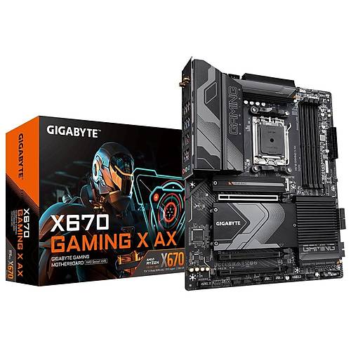 Gigabyte X670 GAMING X AX Wi-Fi DDR5 8000 MHz (OC) PCI-E Gen4 M.2 USB 3.2 HDMI 2.5G LAN Wi-Fi 6E ATX AM5