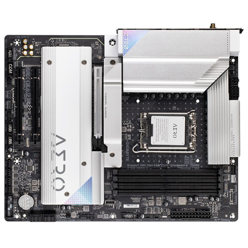 Gigabyte Z790 AERO G Wi-Fi DDR5 7600 MHz (OC) PCI-E Gen5 M.2 USB 3.2 DP HDMI 2.5G LAN Wi-Fi 6E ATX Soket 1700