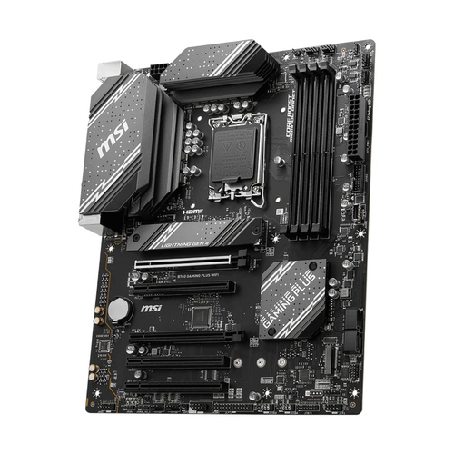 MSI B760 GAMING PLUS WiFi DDR5 6800MHz (OC) PCI-E M.2 USB 3.2 HDMI DP 1x2.5G LAN WiFi 6E ATX Soket 1700