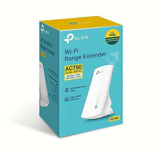 TP-Link RE190 2.4GHz 300Mbps Dual Band Wi-Fi Menzil Geniletici