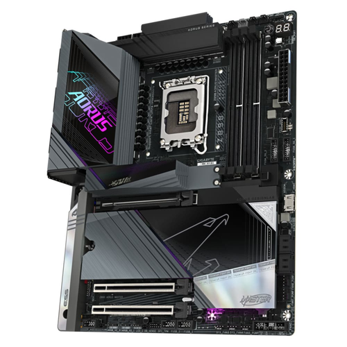Gigabyte Z890 AORUS MASTER DDR5 9500 MHz (OC) M.2 USB 2.0 USB 3.2 Thunderbolt Wi-Fi 7 10G LAN ATX Soket 1851