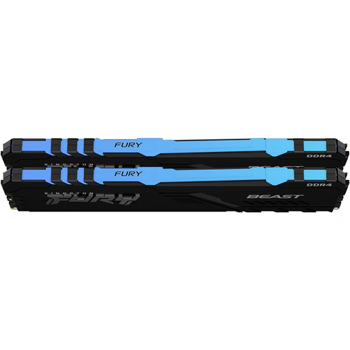 Kingston Fury Beast RGB 32GB DDR4 3200MHz CL16 So�utuculu Dual Kit Ram KF432C16BBAK2-32