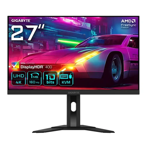 Gigabyte M27UA 27 3840x2160 UHD 160Hz 1ms HDMI DP Type-C HDR 400 FreeSync Premium IPS Gaming Monit�r