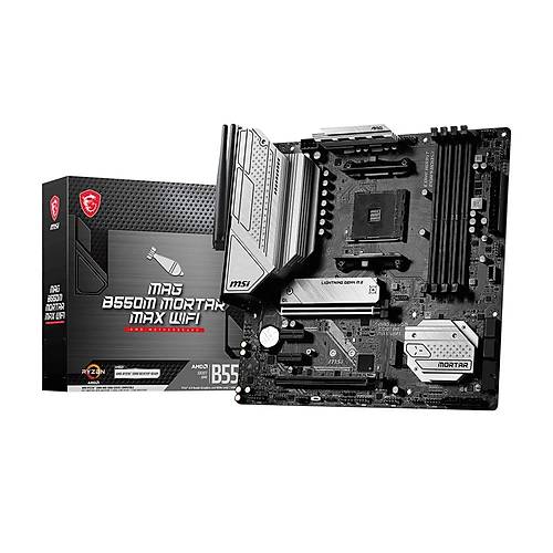 MSI MAG B550M MORTAR MAX WiFi DDR4 4400MHz (OC) HDMI DP M.2 USB 3.2 2.5G LAN WiFi 6E mATX AM4