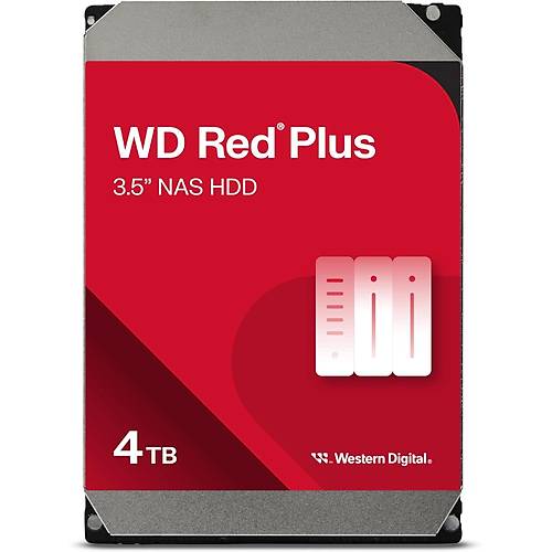 WD Red Plus 4TB 5400Rpm 256Mb Sata 6Gbit/sn WD40EFPX Sabit Disk