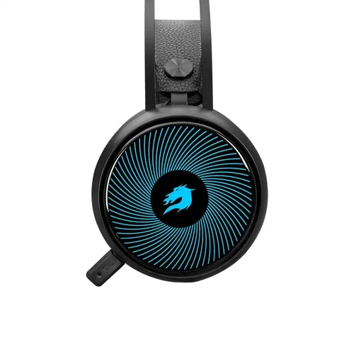 GameBooster Rebel H12 7 Renk RGB K�sa Mikrofonlu Siyah Oyuncu Kulakl���