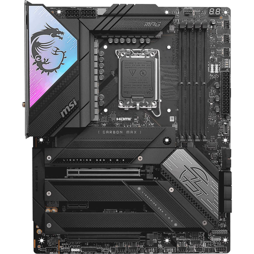 MSI MPG Z790 CARBON MAX WiFi II DDR5 7800MHz (OC) PCI-E Gen 5 M.2 USB 3.2 HDMI 1x5G LAN WiFi 7 ATX Soket 1700