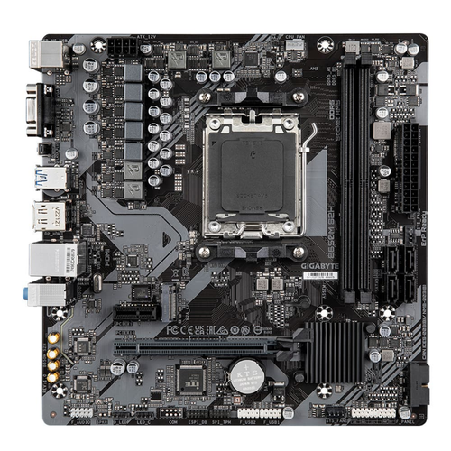Gigabyte B650M S2H DDR5 6400MHz PCI-E Gen4 M.2 USB 3.2 VGA DP HDMI 1G LAN mATX AM5