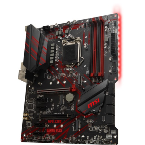 MSI MPG Z390 GAMING PLUS DDR4 4400MHz (OC) HDMI DVI M.2 USB 3.1 ATX Soket 1151