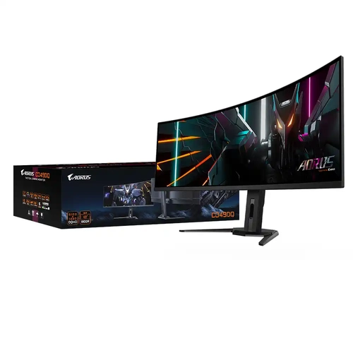 Gigabyte AORUS CO49DQ 49 5120x1440 144Hz 0.03 ms HDMI DP Type-C HDR 400 OLED Curved Gaming Monitr