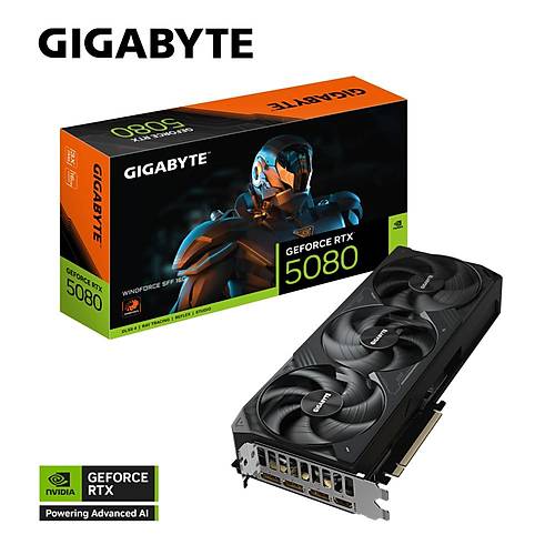 Gigabyte GeForce RTX 5080 WindForce SFF 16GB 256bit GDDR7 GV-N5080WF3-16GD