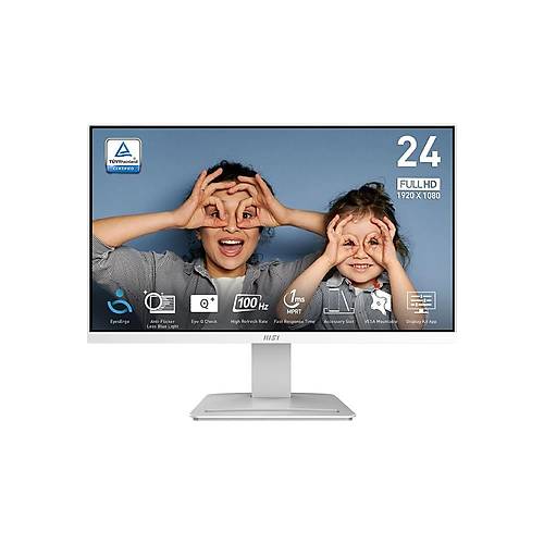 MSI PRO MP2412W 23.8 1920x1080 100Hz 1ms HDMI DP Adaptive Sync Led Monitr