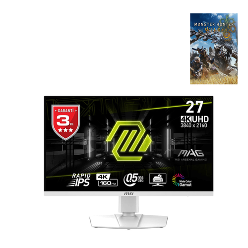 MSI MAG 274URFW 27 3840x2160 160Hz 0.5ms HDMI DP Type-C HDR 400 FreeSync Premium IPS Monitr
