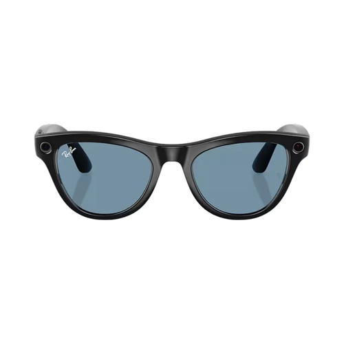 Ray-Ban Meta Skyler Ak�ll� G�zl�k Parlak Siyah �er�eve G�k Mavisi �effaf I���a G�re Koyula�an Cam Rengi