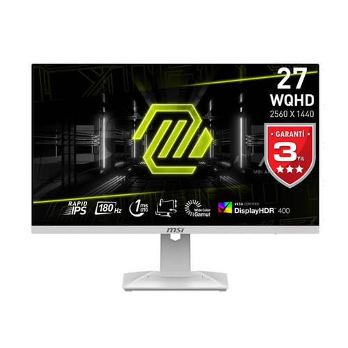 MSI MAG 274QRFW 27 2560x1440 180Hz 1ms HDMI DP HDR 400 IPS Gaming Monit�r